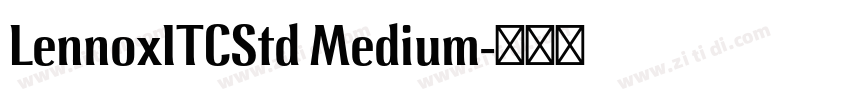 LennoxITCStd Medium字体转换